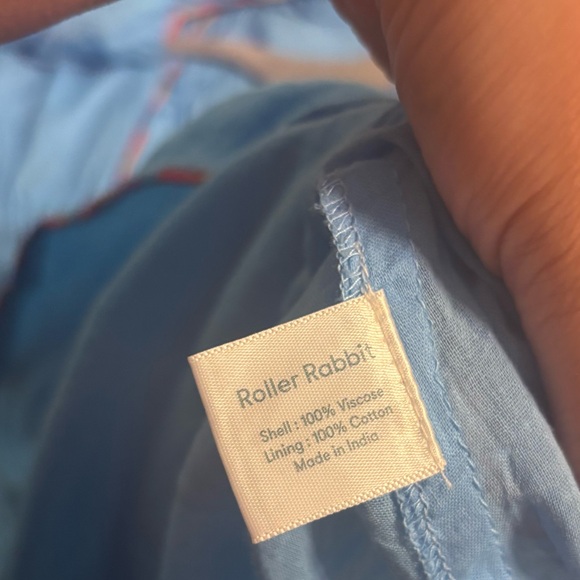 Roller Rabbit‎ Blue Rainbow Trim Brita Dress Large - Picture 7 of 9